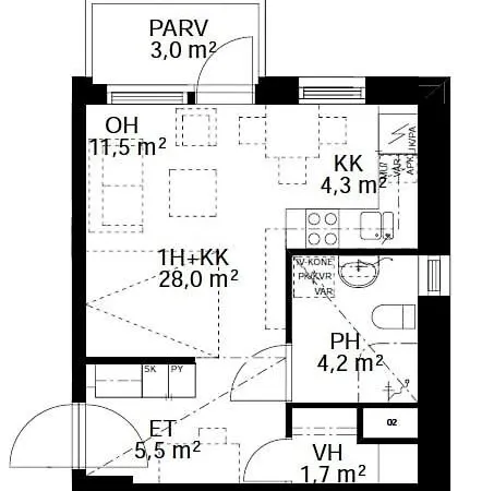 Viihtyisae Yksioe Alppilassa *